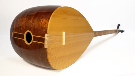 Turkish Mahogany Long Neck Saz Baglama With Free Case