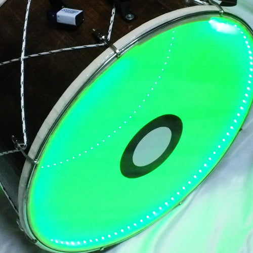 20" Percussion Drum Davul W/ Metal Clips And Light - Unosell Muzik Enstrumanlari