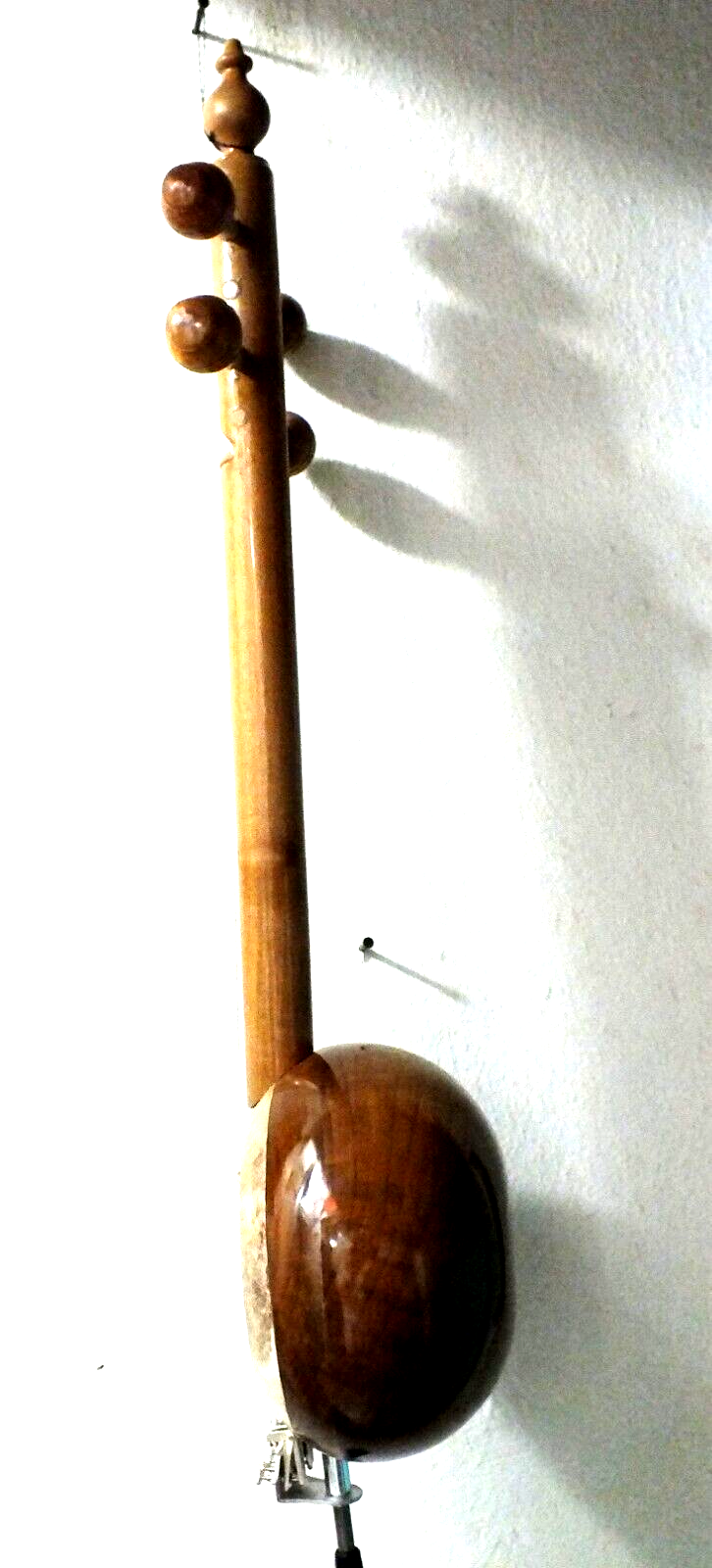 Quality Carved Walnut Wooden Kemane Kamanche Kemence W/ Bag Ag1