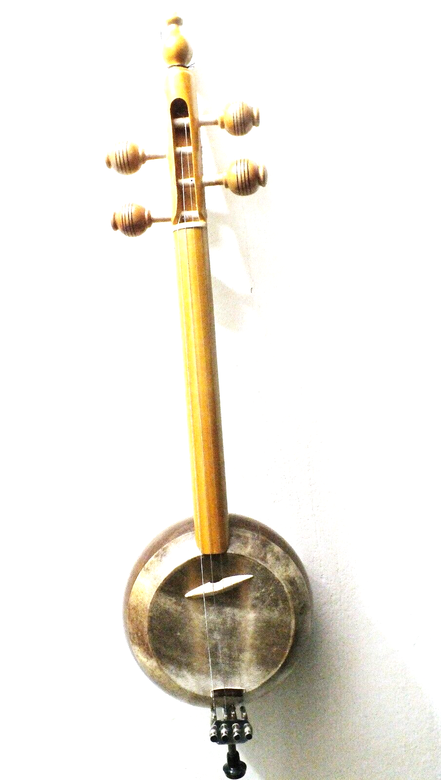 Quality Carved Walnut Wooden Kemane Kamanche Kemence W/ Bag AL87