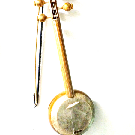 Quality Carved Walnut Wooden Kemane Kamanche Kemence W/ Bag Ag1