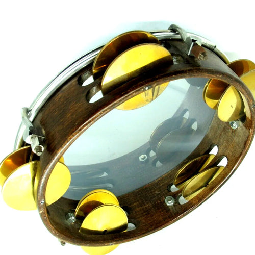 Riq Tef Tambourine Marine W / Cymbals vg3