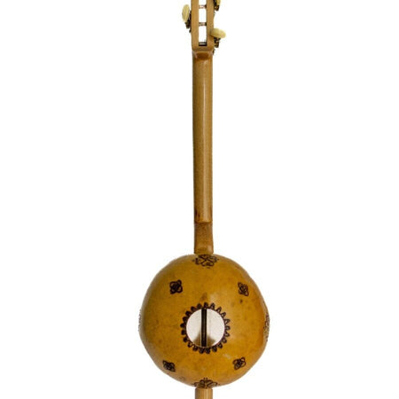 Pyrogravure Made Quality Gourd Kabak Kemane W/ A Bow - Bag