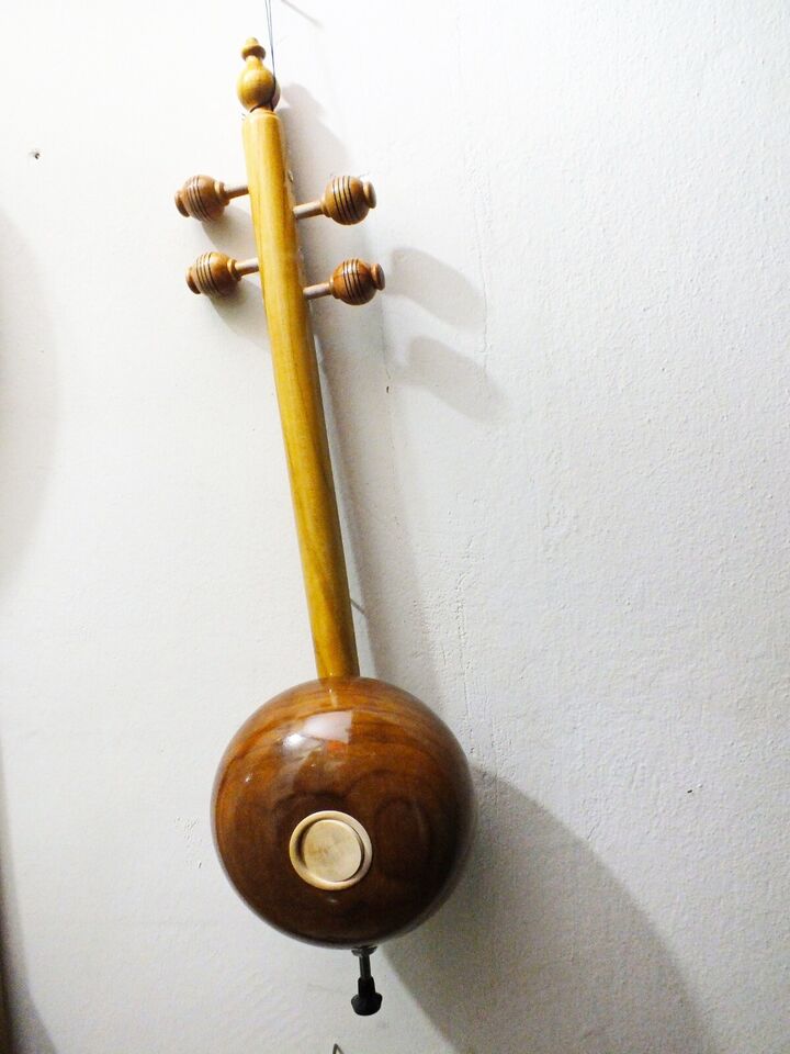 Quality Carved Walnut Wooden Kemane Kamanche Kemence W/ Bag AL87