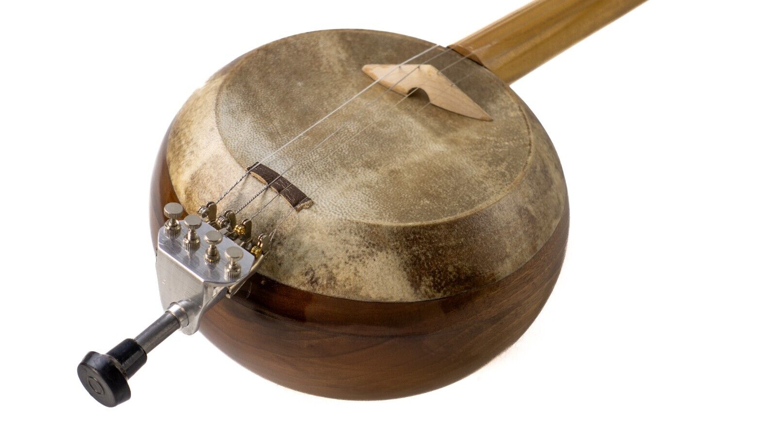 Quality Carved Walnut Wooden Kemane Kamanche Kemence W/ Bag AL87