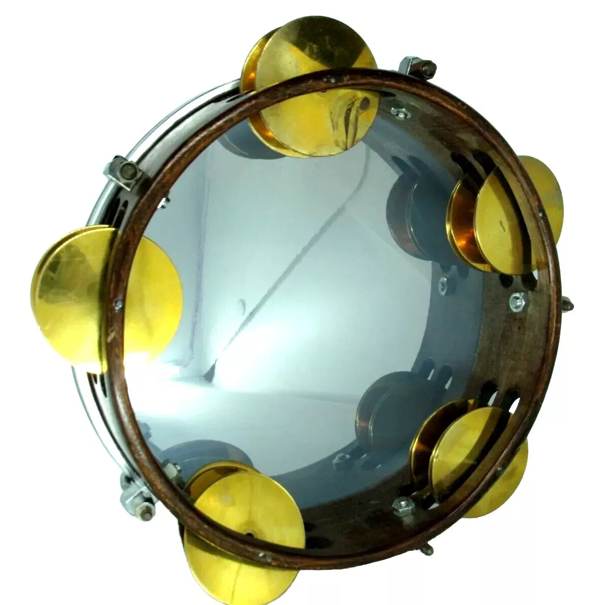 Riq Tef Tambourine Marine W / Cymbals vg3