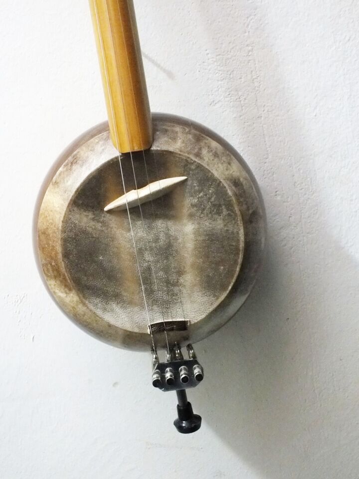 Quality Carved Walnut Wooden Kemane Kamanche Kemence W/ Bag AL87