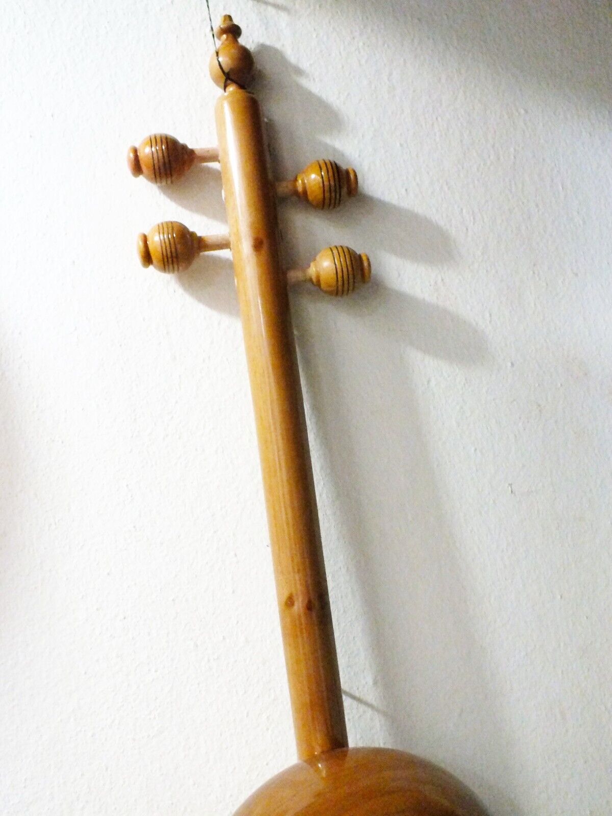 Quality Carved Walnut Wooden Kemane Kamanche Kemence W/ Bag Ag1