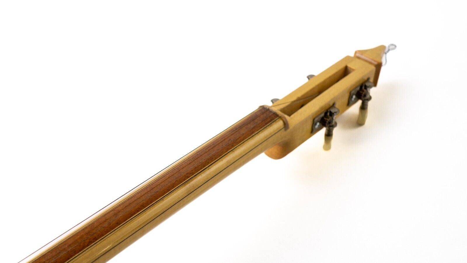 Turkish Pyrogravure Made Quality  Wooden Kemane W/ A Bow - Bag