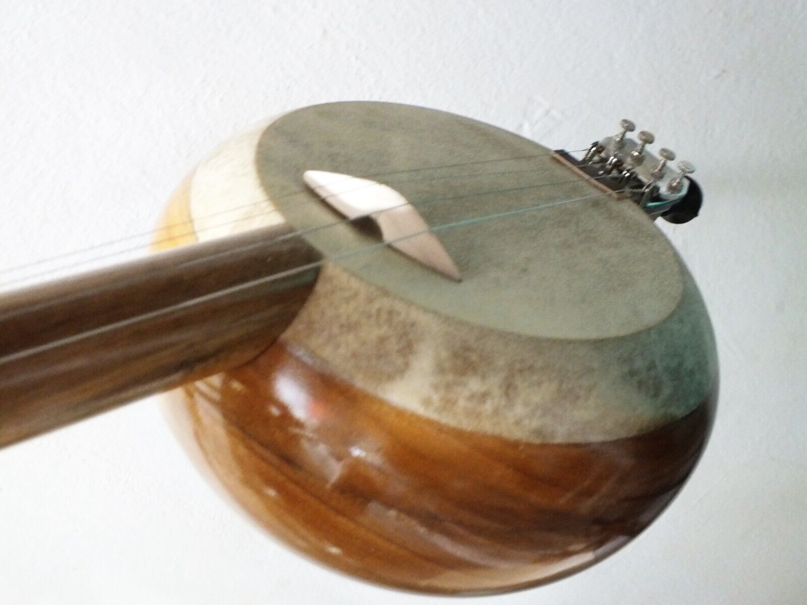 Quality Carved Walnut Wooden Kemane Kamanche Kemence W/ Bag Ag1