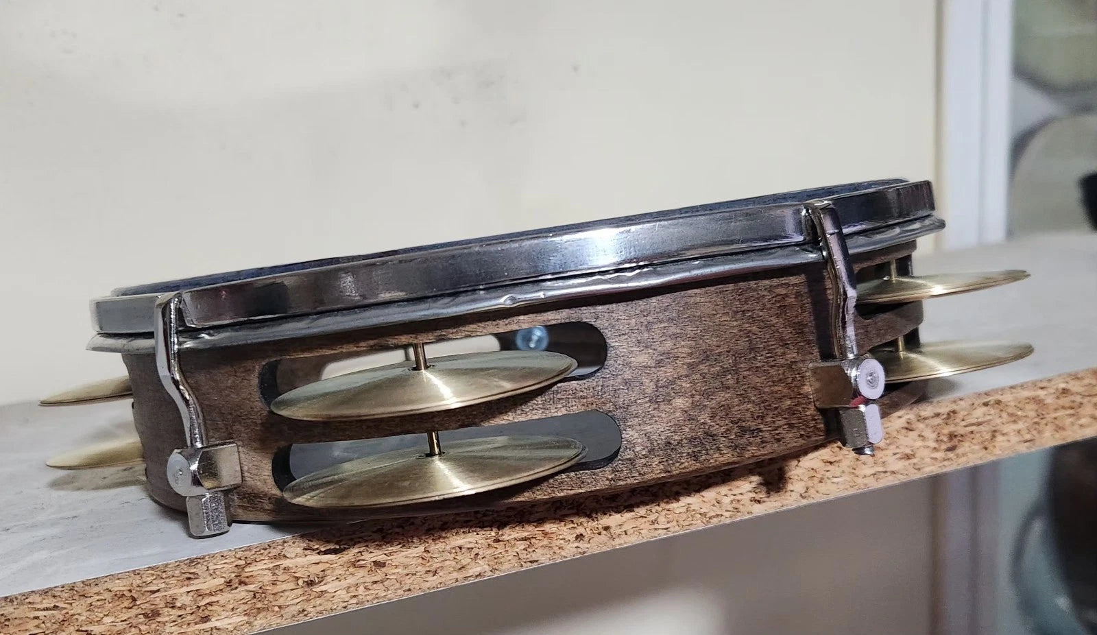 Riq Tef Tambourine Marine W / Cymbals vgso