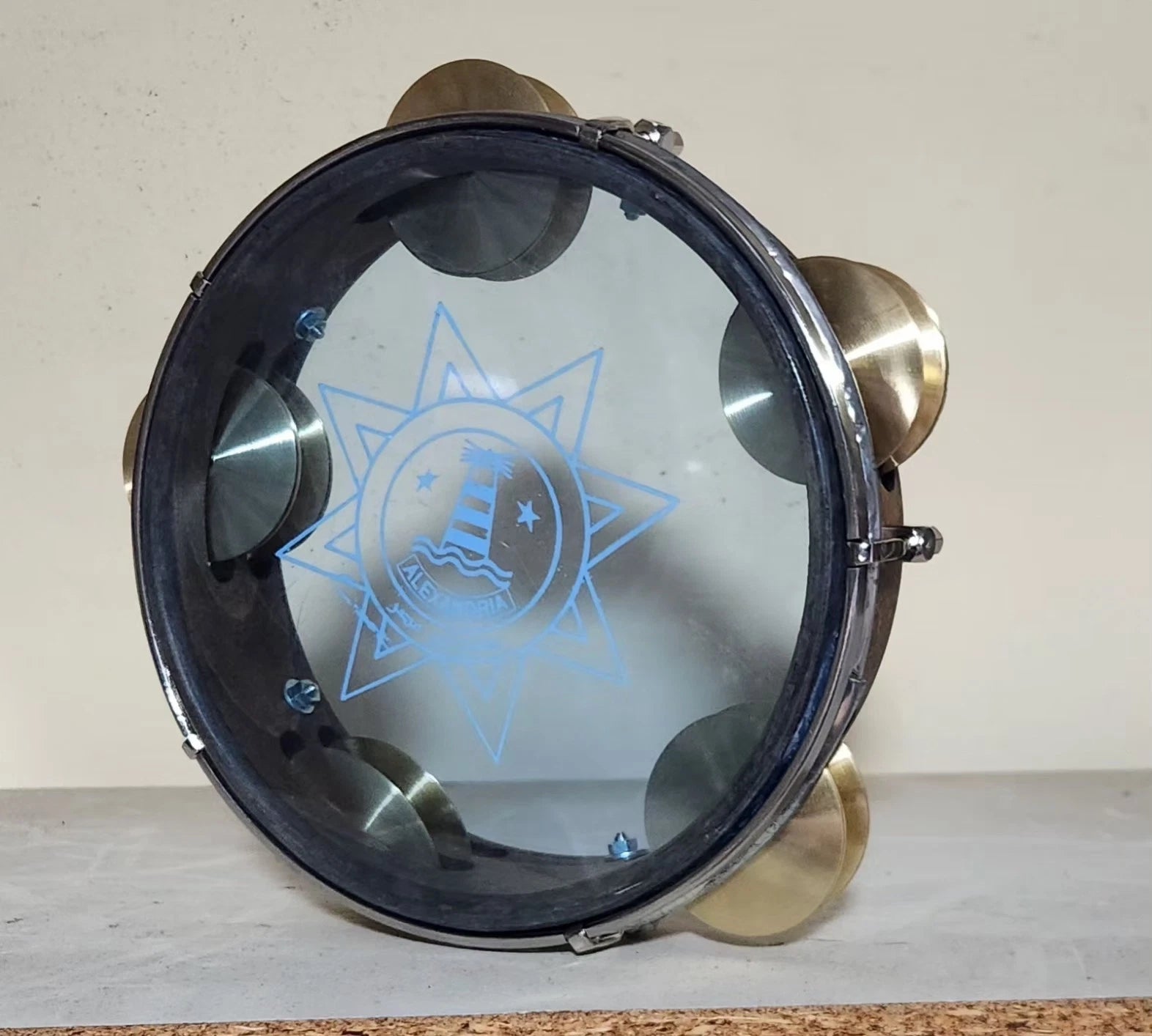 Riq Tef Tambourine Marine W / Cymbals vgso