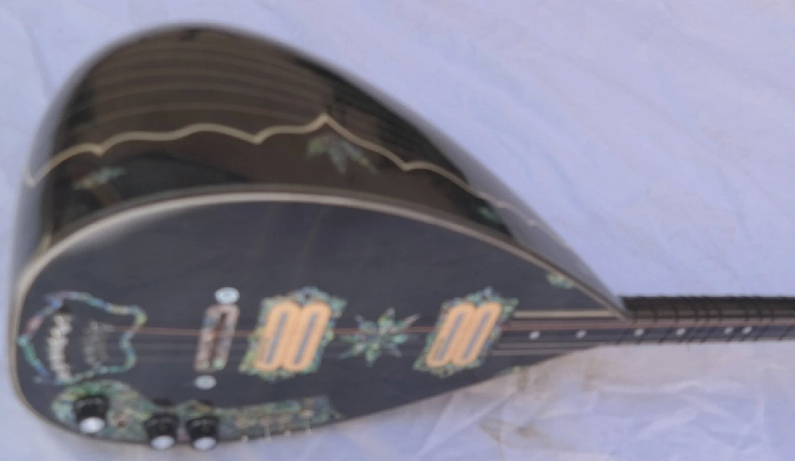 Electric Electro Long Neck Saz Baglama Free Case e11