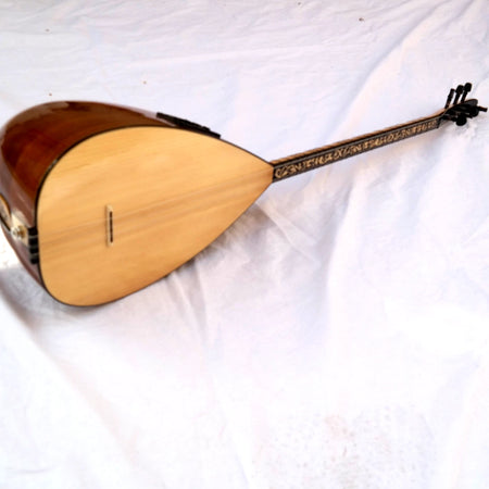 Mulberry Long Neck Saz Baglama With Equalizer Free Case m1