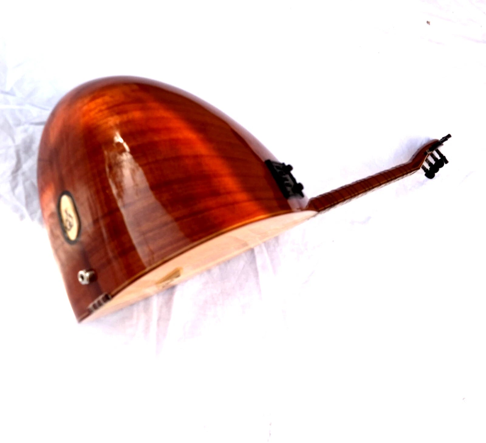 Mahohani 45cm Short Neck Saz Baglama With Equalizer Free Case s1a