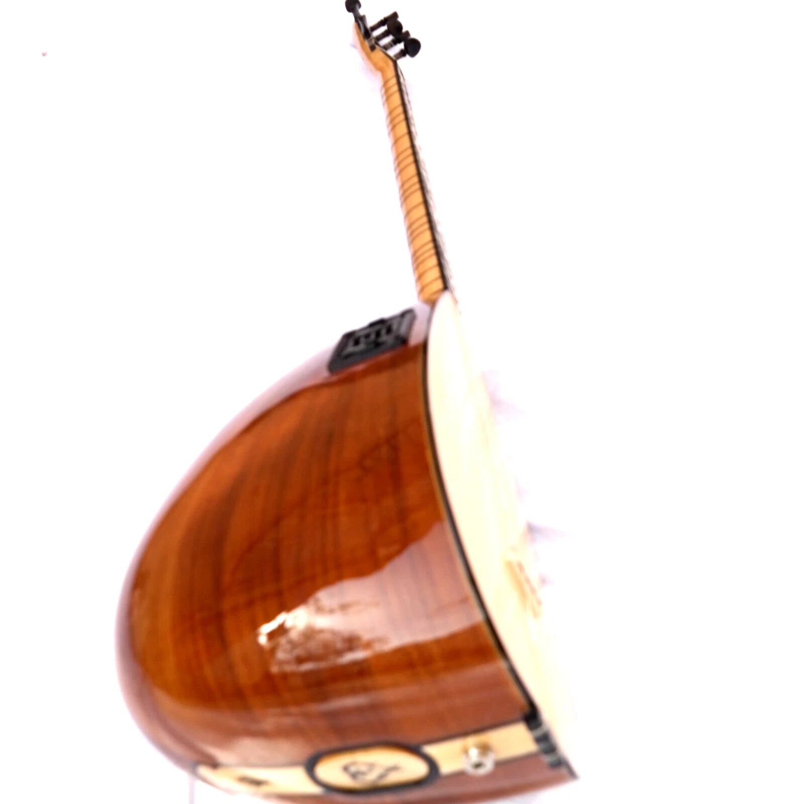 Mulberry Long Neck Saz Baglama With Equalizer Free Case m1