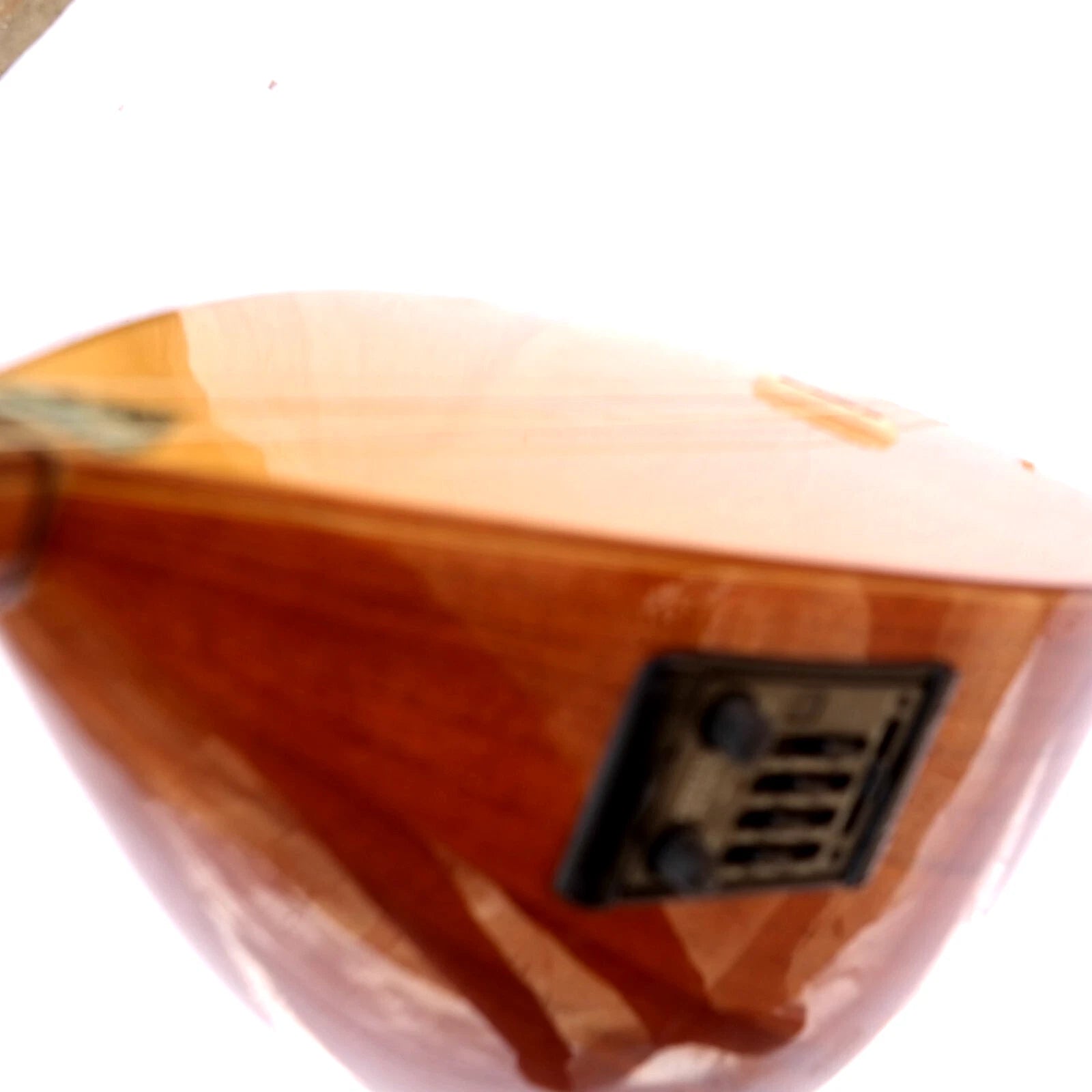 Mahohani 45cm Short Neck Saz Baglama With Equalizer Free Case s1a