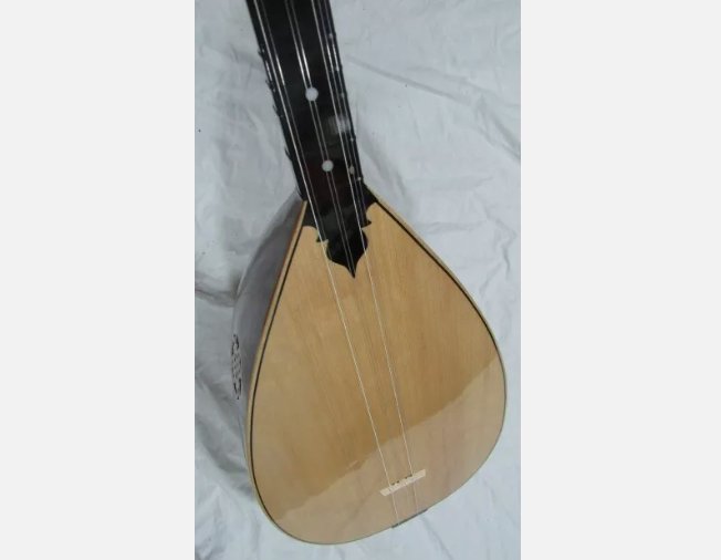 Mohogani Short Neck Saz Baglama With Free Case nht1