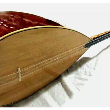 Mohogani Short Neck Saz Baglama With Free Case nht1