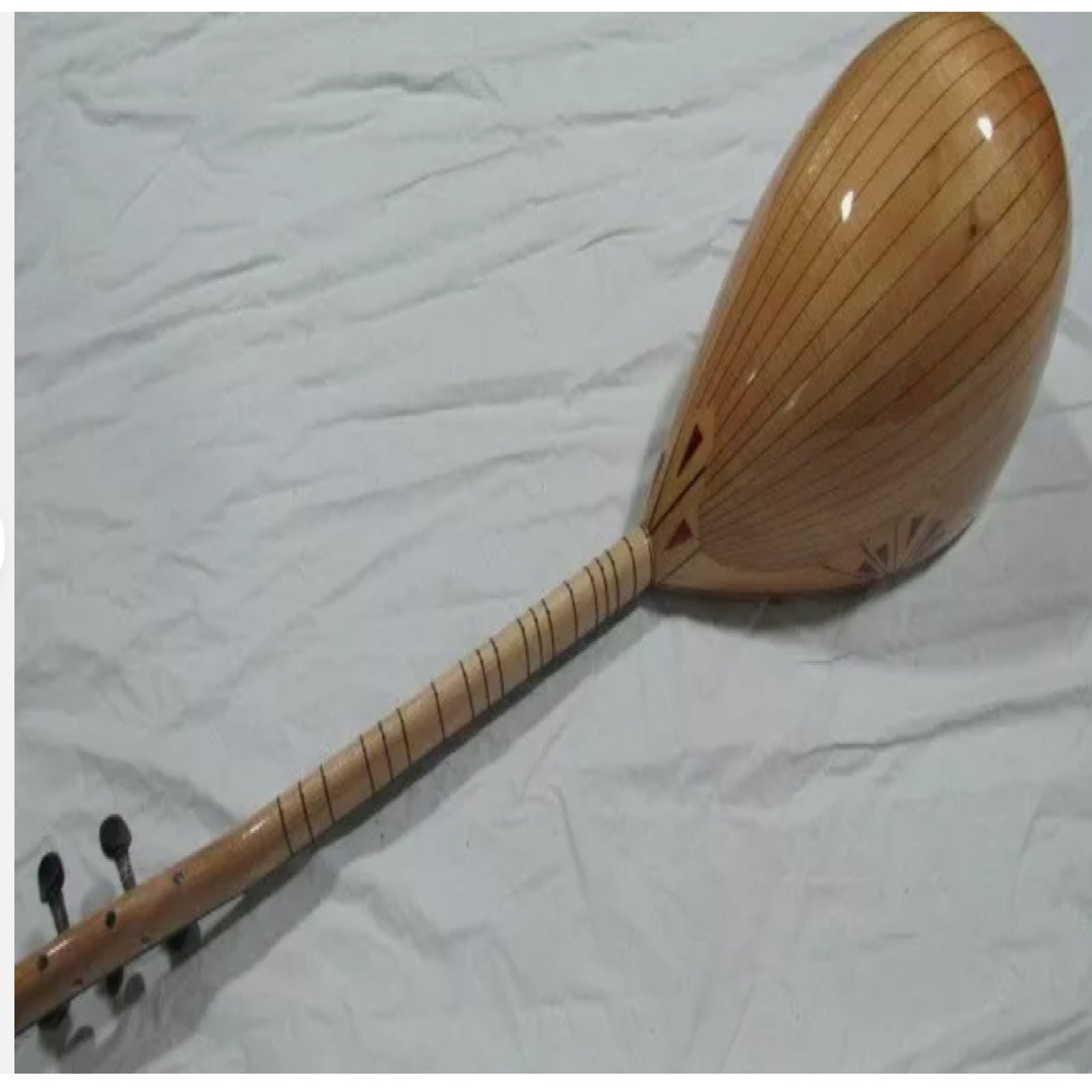 Turkish Maple Short Neck Saz Baglama With Free Case map1