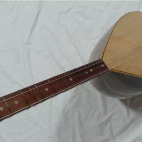 Turkish Carved Long Neck Saz Baglama With Free Case cr1