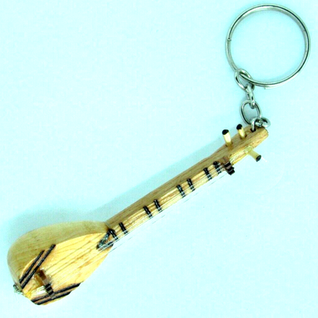Wooden Hand Made Keychain Saz  Anahtarlik