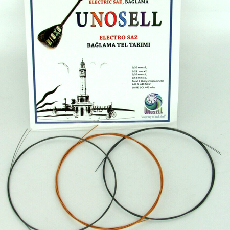 String Set For  String Instrument Long Neck Electric Saz  0.20mm