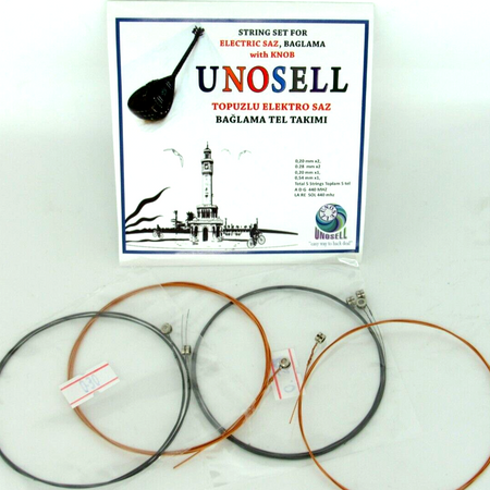 String Set With Knob For String Instrument Long Neck Electric Electro Saz