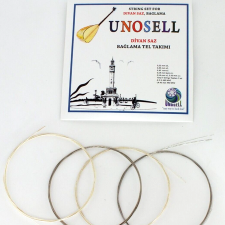 String Set For Turkish String Instrument Divan Saz 0.22 mm