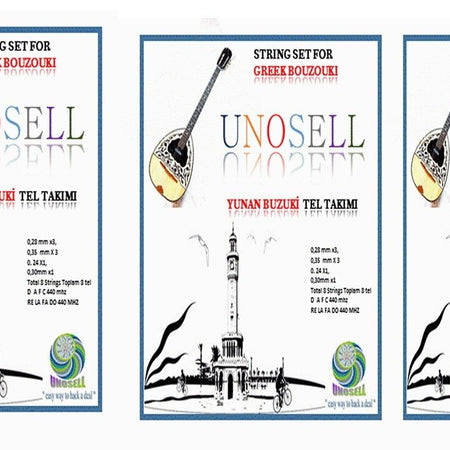 3 X String Set For Greek String Instrument Bouzouki