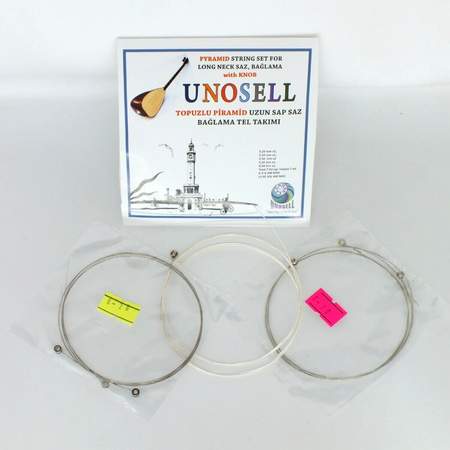 Pyramid String Set With Knob For Turkish String Instrument Long Neck Saz