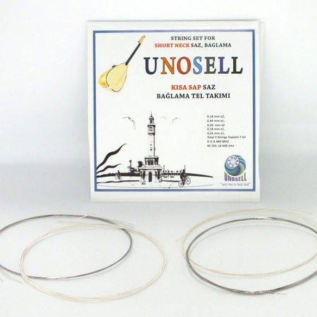 String Set For Turkish String Instrument Short Neck Saz 0.18mm