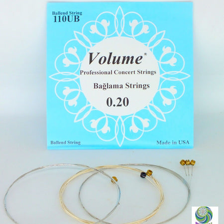 Volume String Set For Long Neck Saz Baglama 0.20 Mm