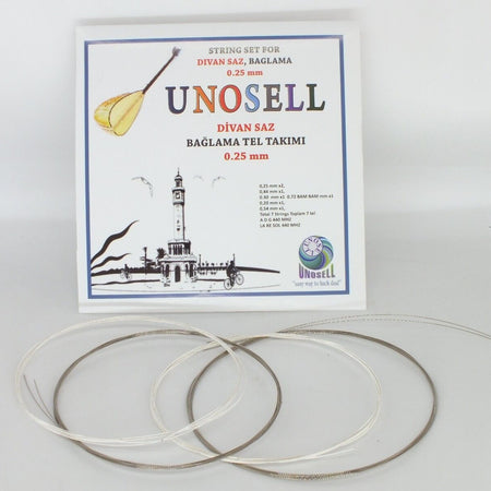 String Set For Turkish String Instrument Divan Saz 0.25 mm