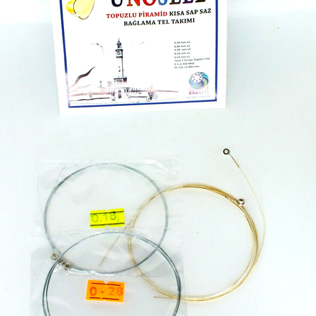 Pyramid String Set With Knob For Turkish String Instrument Short Neck Saz