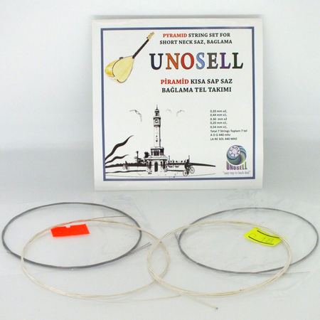 Pyramid String Set For Turkish String Instrument Short Neck Saz 0.18mm