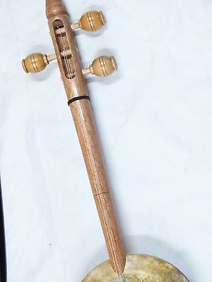 KURDISH STRING INSTRUMENT QUALITY WALNUT CARVED REBAB RUBAB  w/ A BOW - BAG !! - unosell music instruments