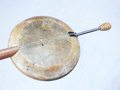 KURDISH STRING INSTRUMENT QUALITY WALNUT CARVED REBAB RUBAB  w/ A BOW - BAG !! - unosell music instruments