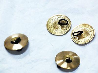 CYMBALS BRASS ZILLS   1.8"  BELLY DANCE FINGER NEW !!!!!!!!!!!!!!!!!!!!!!!!!!!!! - unosell music instruments
