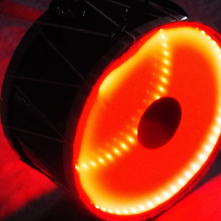 UNOKID: TURKISH PERCUSSION  31 x 18 cm KID SIZE  DRUM  DAVUL w/ LIGHT / STICKS - unosell music instruments