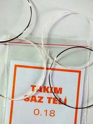 3 X  STRING SET FOR TURKISH STRING INSTRUMENT SHORT NECK SAZ  0.18MM - unosell music instruments
