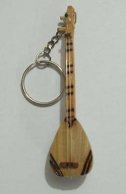 TURKISH WOODEN HAND MADE KEYCHAIN SAZ ANAHTARLIK NEW ! - unosell music instruments