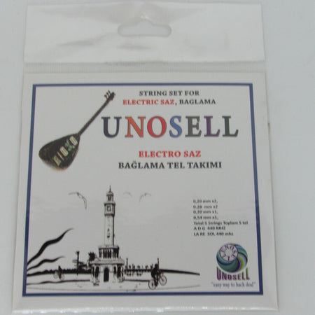 String Set For  String Instrument Long Neck Electric Saz  0.20mm
