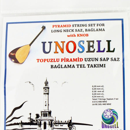 Pyramid String Set With Knob For Turkish String Instrument Long Neck Saz