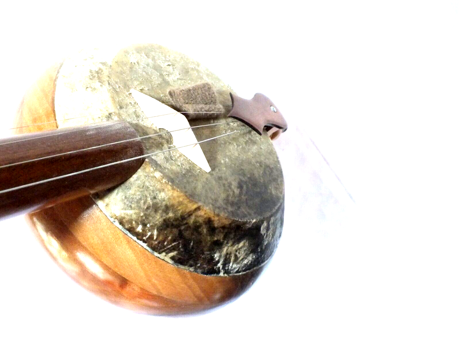 Quality Carved Walnut Wooden Kemane Kamanche Kemence W/ Bag