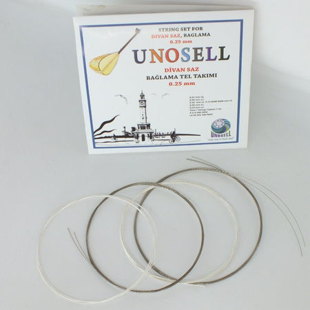 String Set For Turkish String Instrument Divan Saz 0.25 mm
