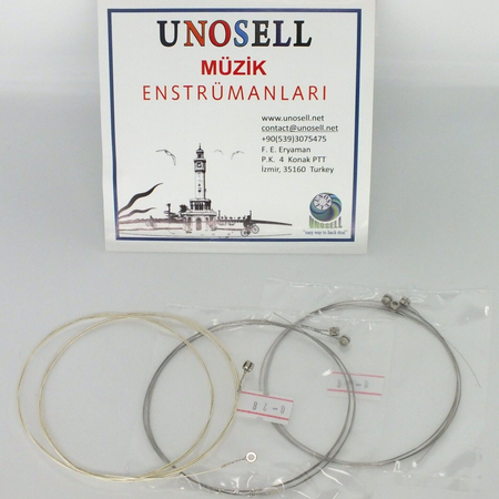 String Set With Knob For Turkish String Instrument Short Neck Saz  0.18mm