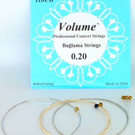 Volume String Set For Long Neck Saz Baglama 0.20 Mm