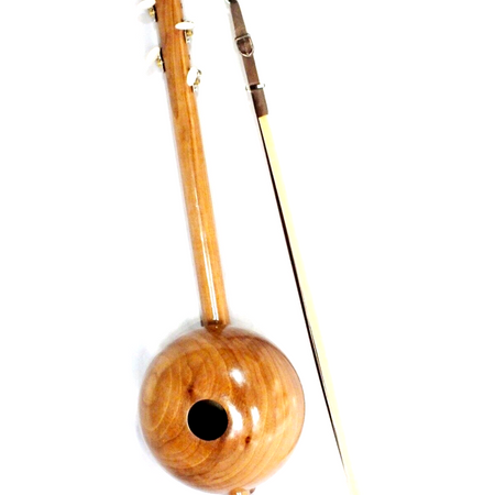 Quality Carved Walnut Wooden Kemane Kamanche Kemence W/ Bag AW1