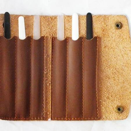 Genuine Leather Wallet With Picks for Oud